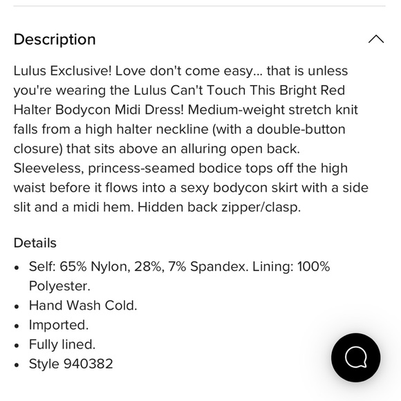 NWT LULU’s Red Halter bodycon midi dress open back sz XS - Picture 7 of 8